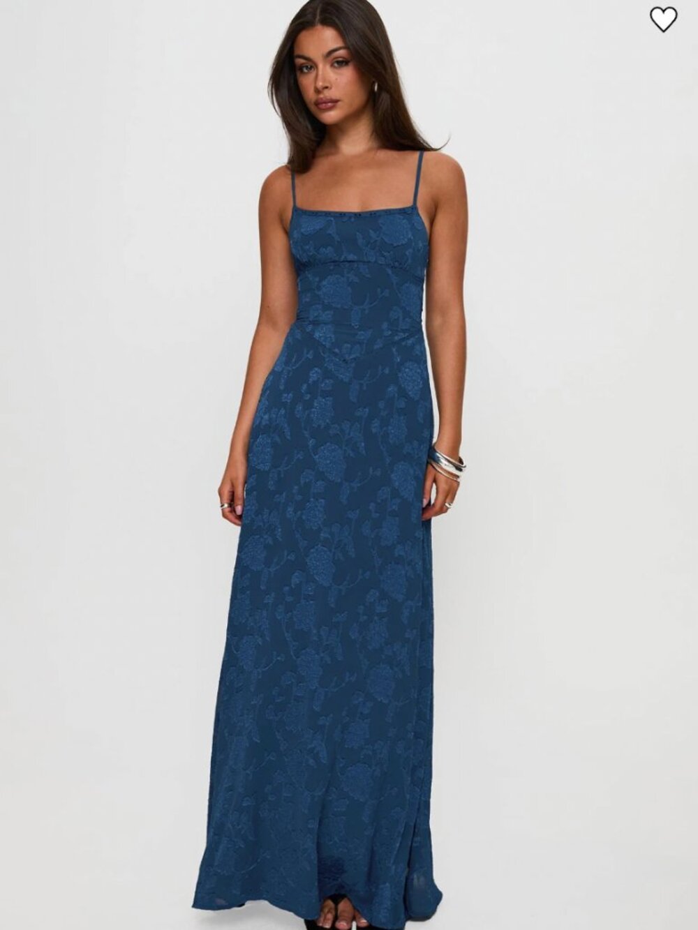 Princess Polly South Of France Maxi Dress Navy